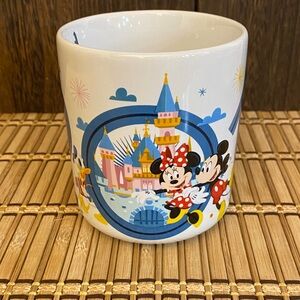 2019 Disney Resort White Mug with Mickey & Minnie Castle Artwork